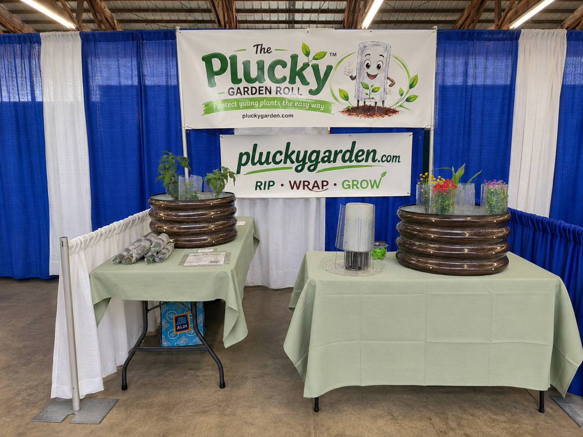Plucky Garden Roll exhibit booth at the Washington County Fair